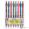 Pilot G2 Retractable Gel Ink Rollerball Pens in Assorted Colors - Pack of 8 Broad Gel Pen