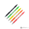 Pilot G2 Neons Retractable Gel Ink Pens in Black Green Yellow Orange & Pink - Fine Point - Pack of 5 Gel Pen