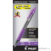 Pilot G2 Retractable Premium Gel Ink Pen in Purple - Fine Point 12 Pack Gel Pen
