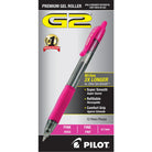 Pilot G2 Premium Gel Pen in Pink - Fine Point - Pack of 12 Gel Pen