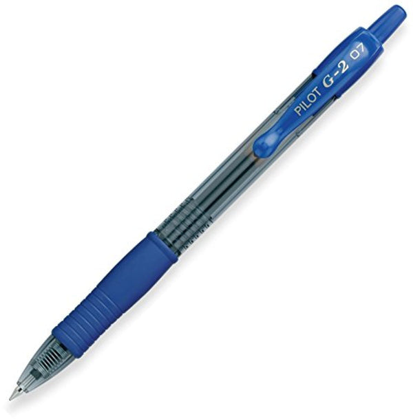 Pilot G2 Retractable Premium Gel Ink Roller Ball Pen in Blue Gel Pen