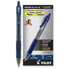 Pilot G2 Retractable Premium Gel Pens in Navy Blue - Fine Point - Pack of 12 Gel Pen