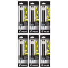 Pilot G2 Rollerball Gel Pen Refill in Black - Fine Point - Pack of 6 Gel Refill
