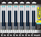 Pilot G2 Rollerball Gel Pen Refill in Turquoise - Fine Point - Pack of 6 Gel Refill