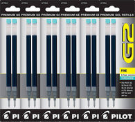 Pilot G2 Rollerball Gel Pen Refill in Turquoise - Fine Point - Pack of 6