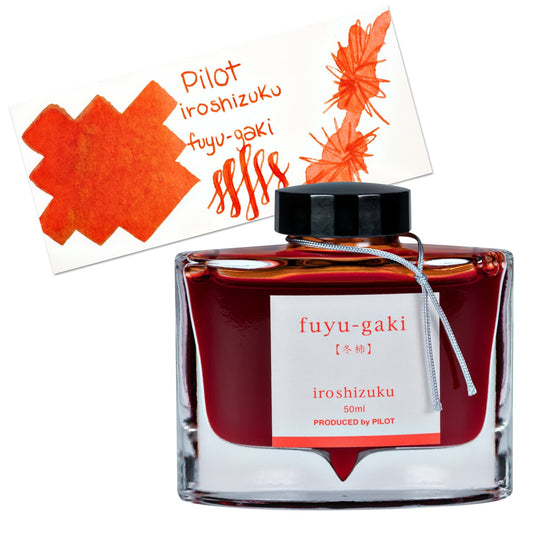 Pilot Iroshizuku Bottled Ink in Fuyu-Gaki Ink (Deep Orange) - 50 mL