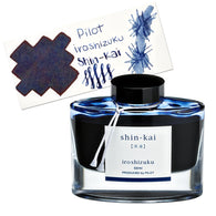 Pilot Iroshizuku Bottled Ink in Shin-Kai Ink (Deep Sea Blue Black) - 50 mL