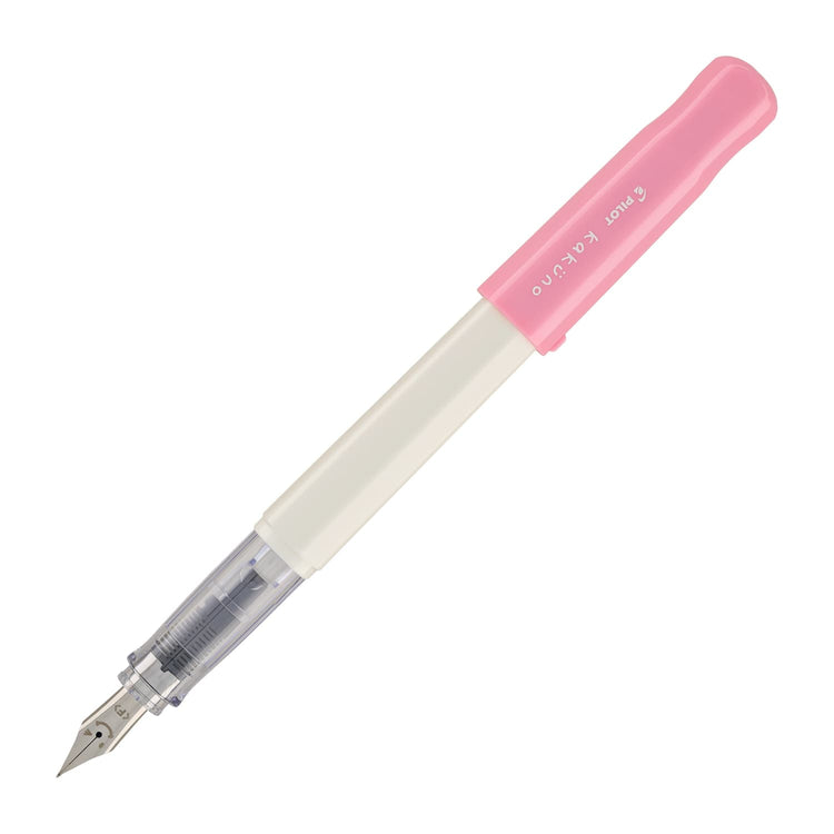 Pilot Kakuno Fountain Pen in Soft Pink/White - Fine Point Fountain Pen