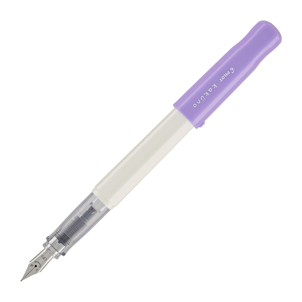Pilot Kakuno Fountain Pen in Soft Purple/White - Fine Point Fountain Pen