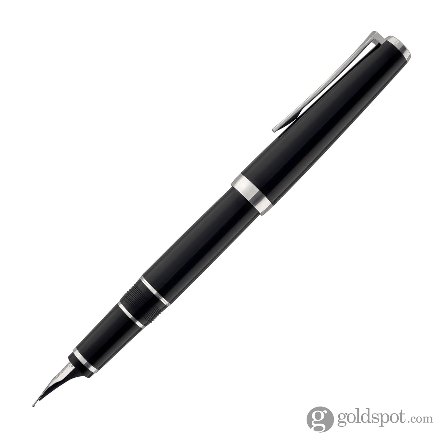 Pilot Metal Falcon Fountain Pen in Black - Soft Flexible Fountain Pen