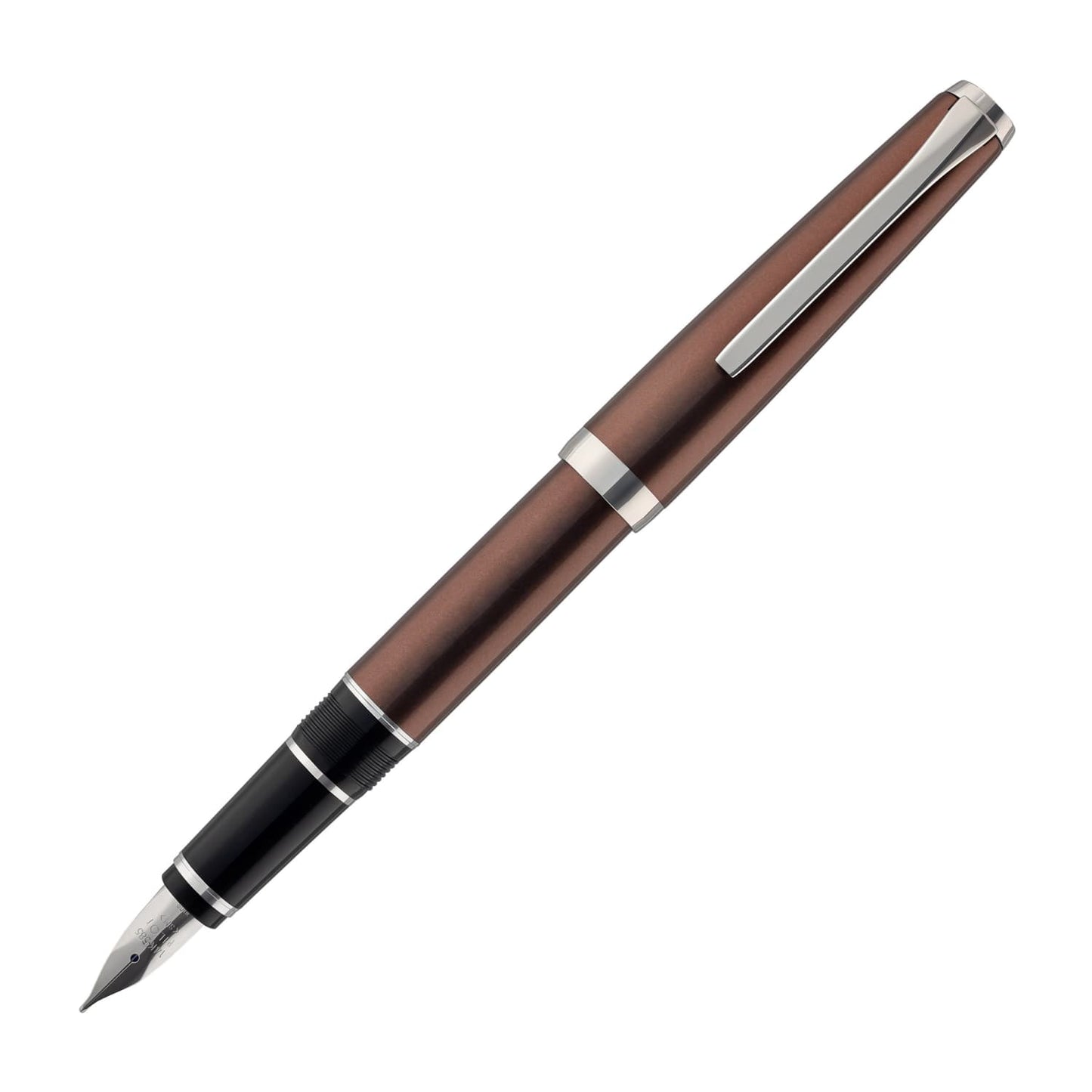 Pilot Metal Falcon Fountain Pen in Brown - Soft Flexible Fountain Pen