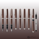 Pilot Metal Falcon Fountain Pen in Brown - Soft Flexible Fountain Pen