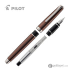 Pilot Metal Falcon Fountain Pen in Brown - Soft Flexible Fountain Pen