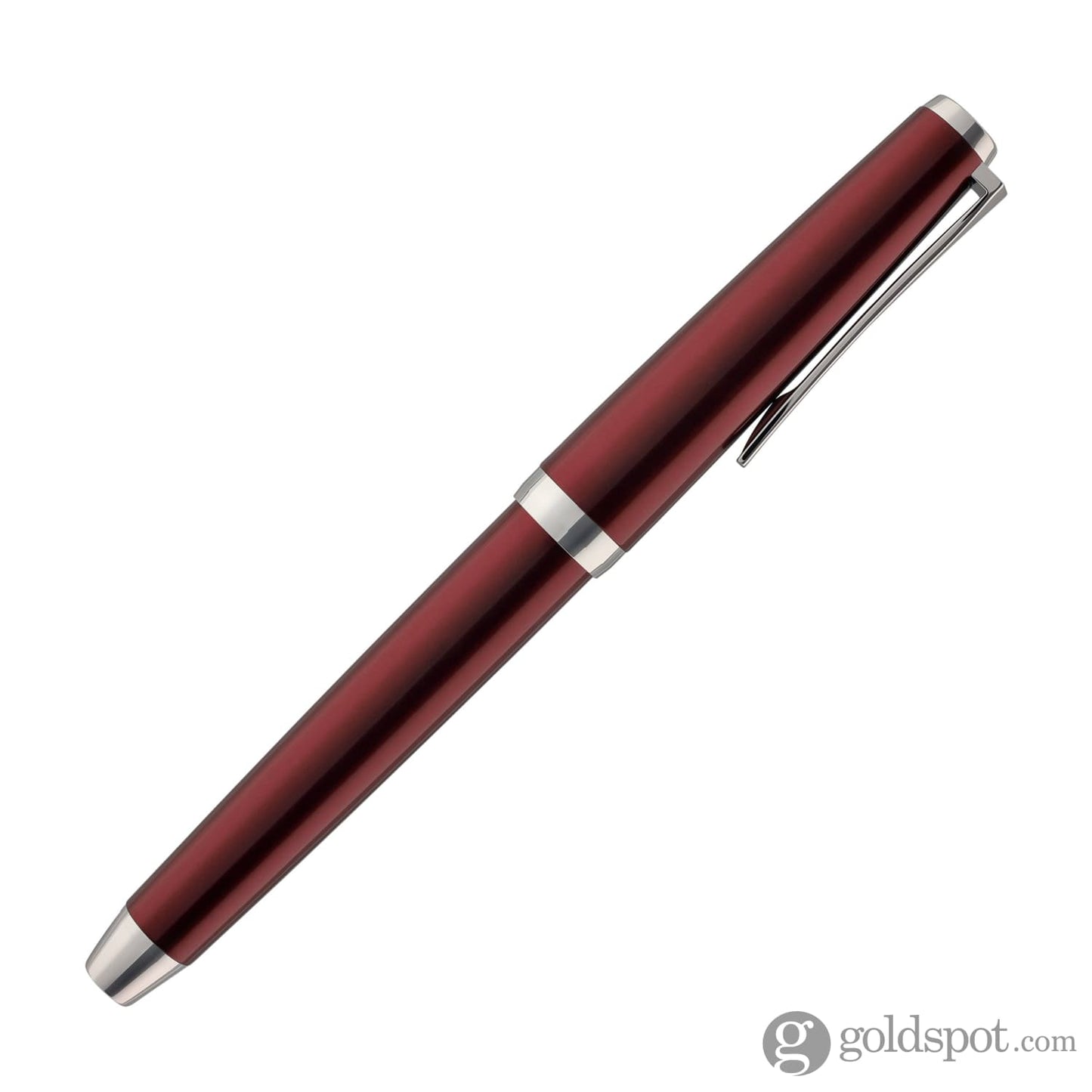 Pilot Metal Falcon Fountain Pen in Burgundy - Soft Flexible Fountain Pen