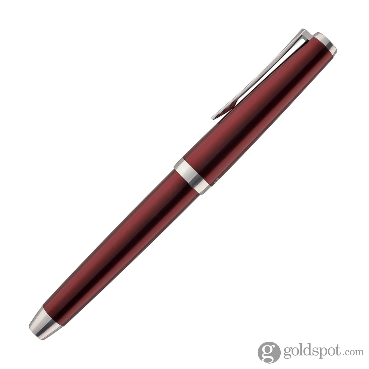 Pilot Metal Falcon Fountain Pen in Burgundy - Soft Flexible Fountain Pen