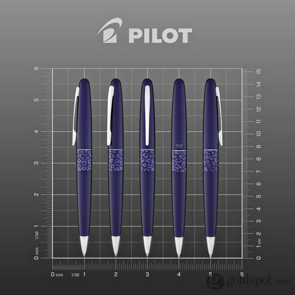 Pilot Metropolitan Animal Ballpoint Pen in Leopard Matte Violet Ballpoint Pen