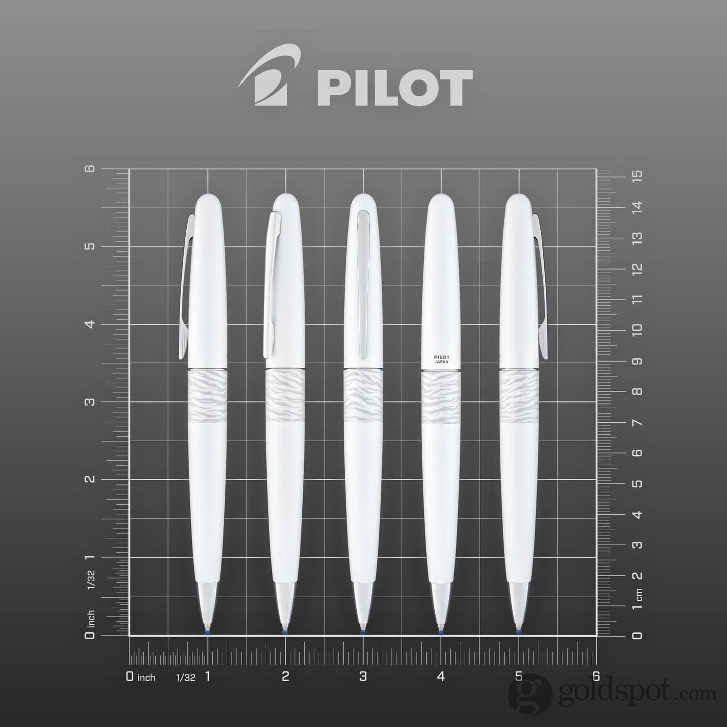 Pilot Metropolitan Animal Ballpoint Pen in Tiger Matte White Ballpoint Pen