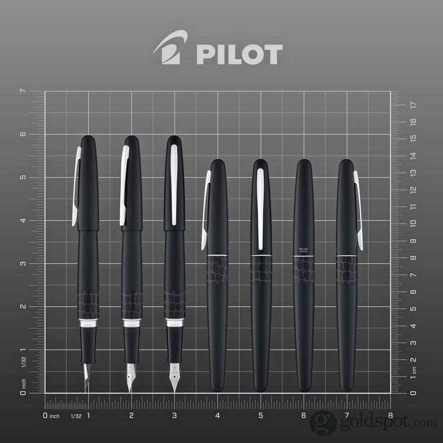 Pilot Metropolitan Animal Fountain Pen in Crocodile (Matte Black) Fountain Pen
