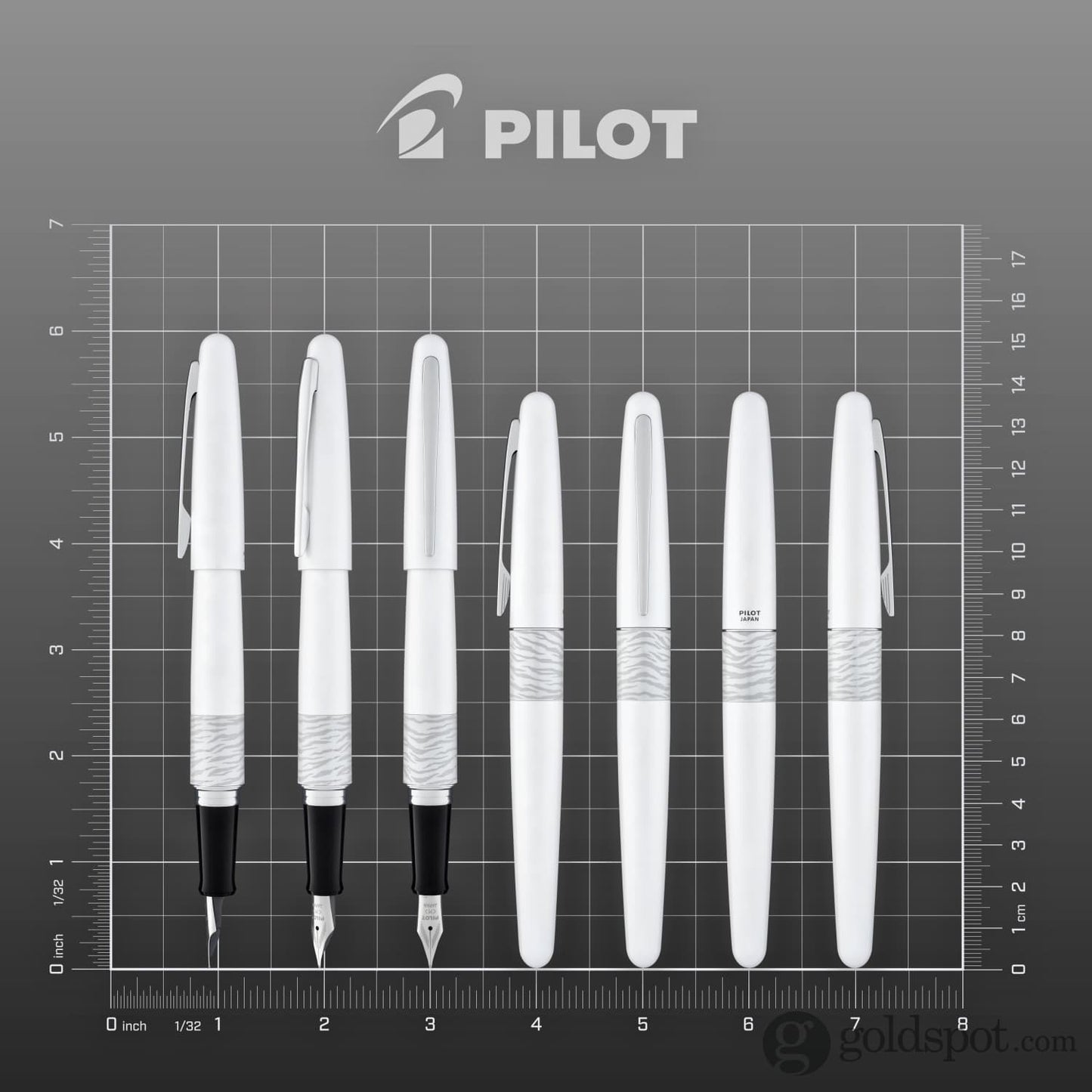 Pilot Metropolitan Animal Fountain Pen in Tiger (Matte White) Fountain Pen