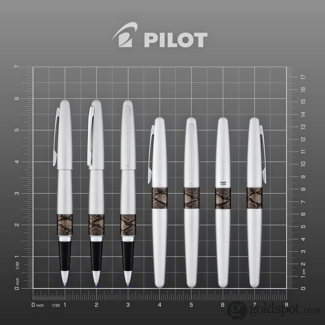 Pilot Metropolitan Animal Rollerball Pen in Python (Matte Silver ...