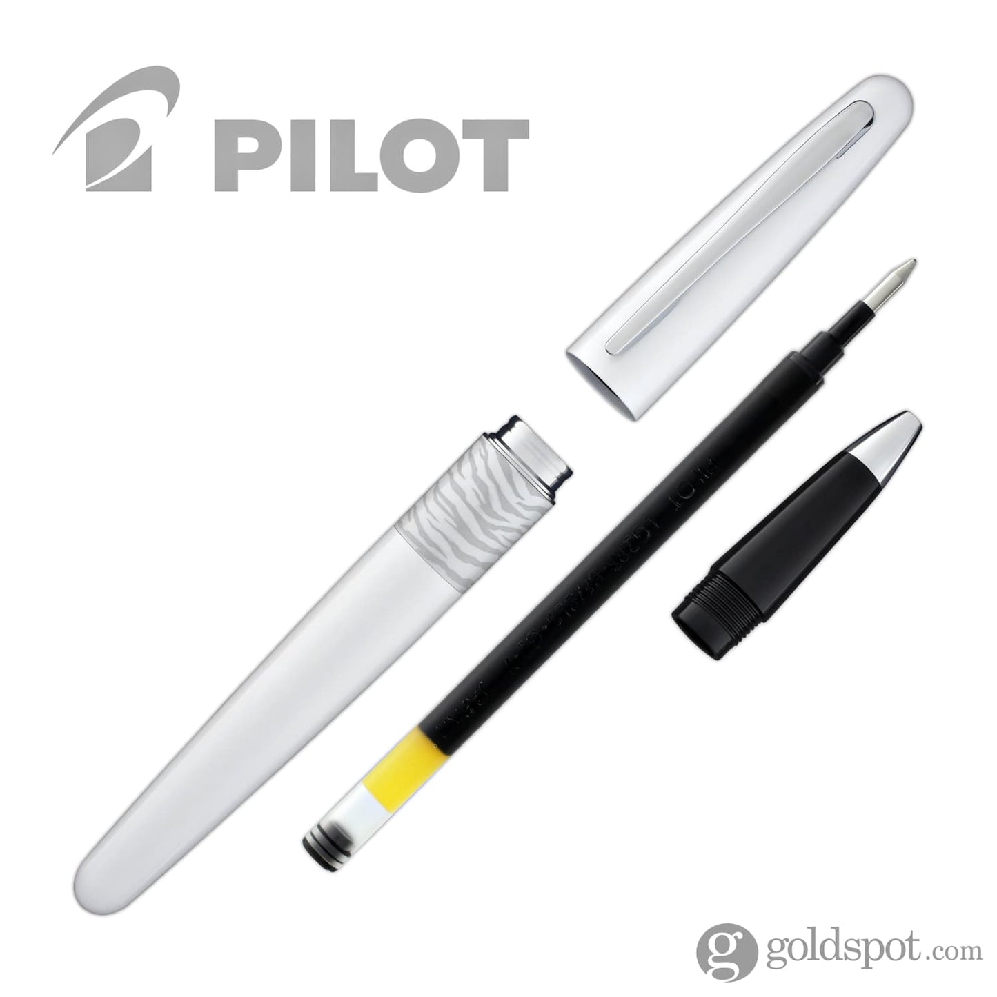Pilot Metropolitan Animal Rollerball Pen in Tiger (Matte White) Rollerball Pen