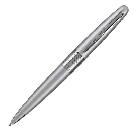 Pilot Metropolitan Ballpoint Pen in Silver with Zig Zag Pattern