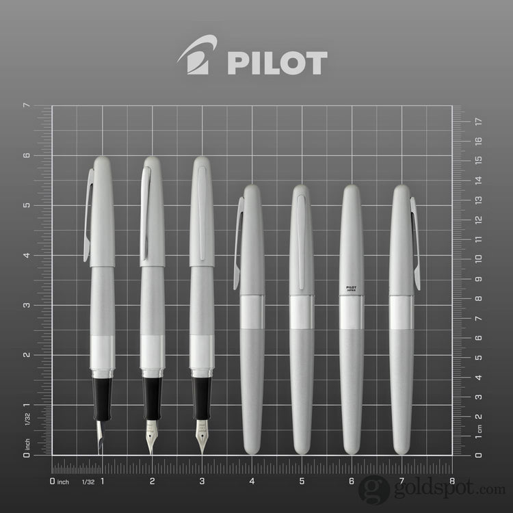 Pilot Metropolitan Fountain Pen in Silver - Medium Point Fountain Pen