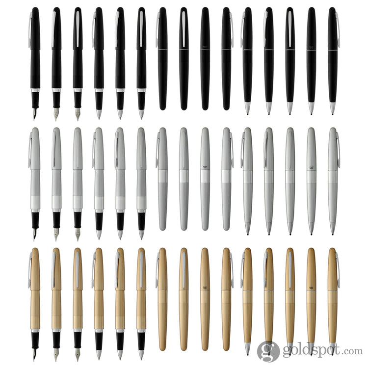 Pilot Metropolitan Fountain Pen in Silver - Medium Point Fountain Pen