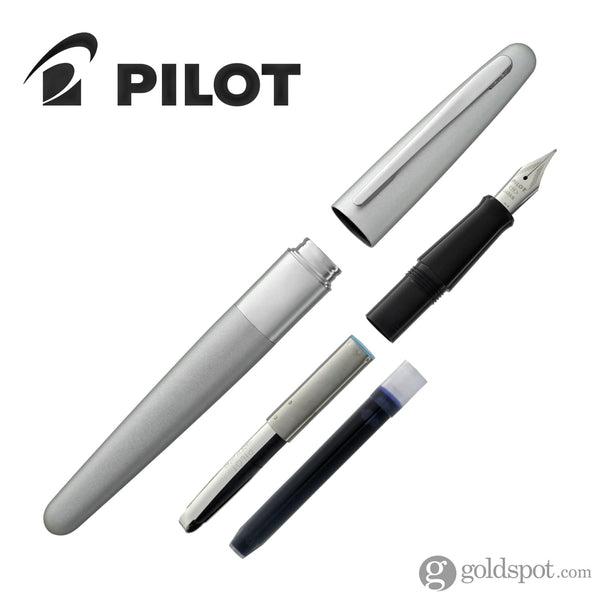 Pilot Metropolitan Fountain Pen in Silver - Medium Point Fountain Pen