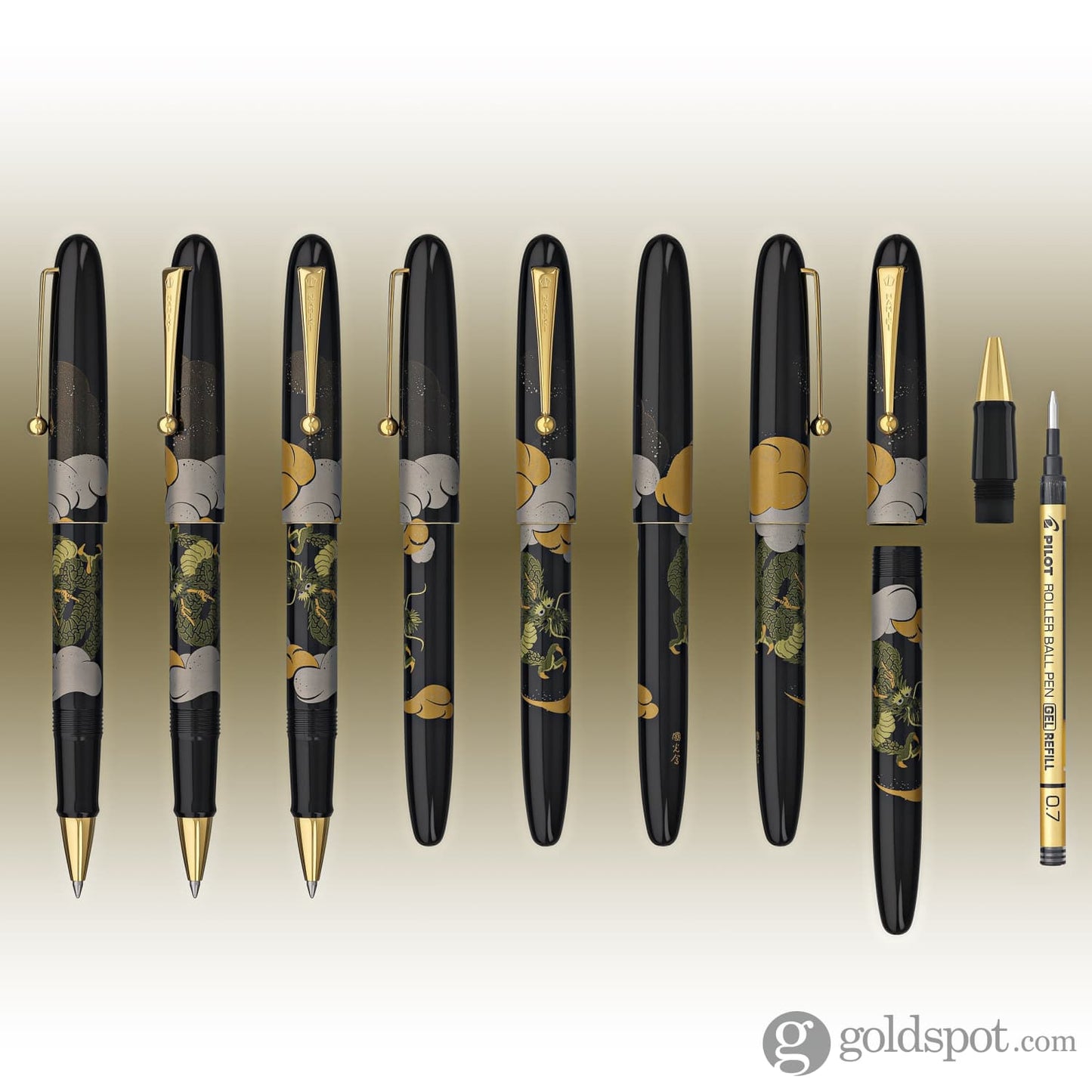 Pilot Namiki Nippon Art Rollerball Pen - Dragon with Cumulus Rollerball Pen