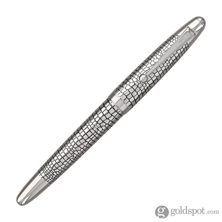 Pilot Namiki Sterling Collection Fountain Pen in Silvern Ishidatami - 18K Gold Fountain Pen
