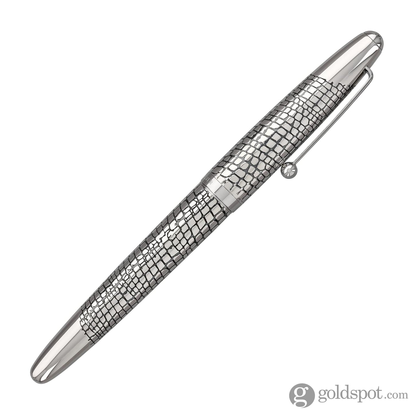 Pilot Namiki Sterling Collection Fountain Pen in Silvern Ishidatami - 18K Gold Fountain Pen