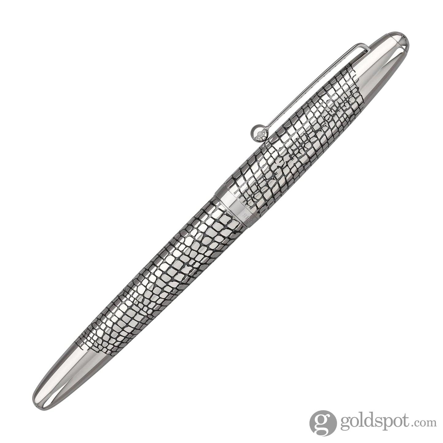 Pilot Namiki Sterling Collection Fountain Pen in Silvern Ishidatami - 18K Gold Fountain Pen