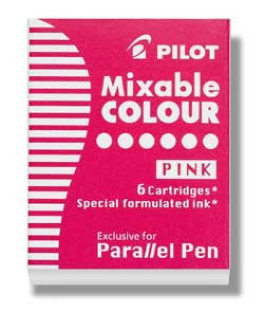Pilot Parallel Ink Cartridges in Pink - Pack of 6
