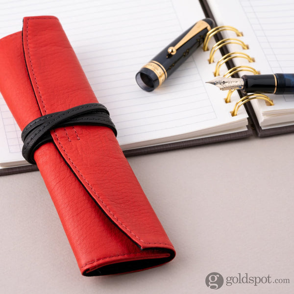 Pilot Pensemble Roll Pen Case in Red/Black (Long) Pen Case