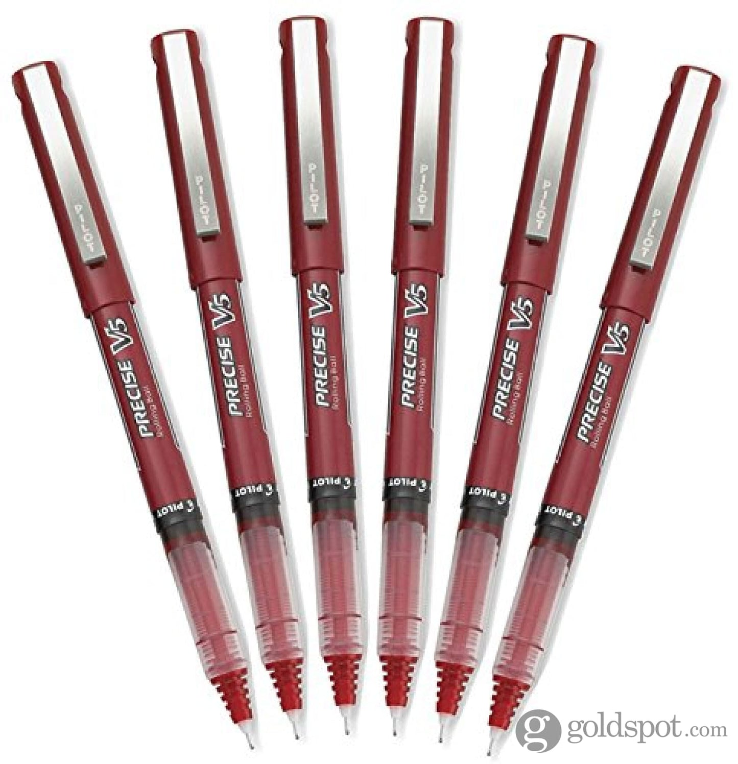 Pilot Precise V5 Rollerball Stick Pen in Red Liquid Ink Extra Fine Point