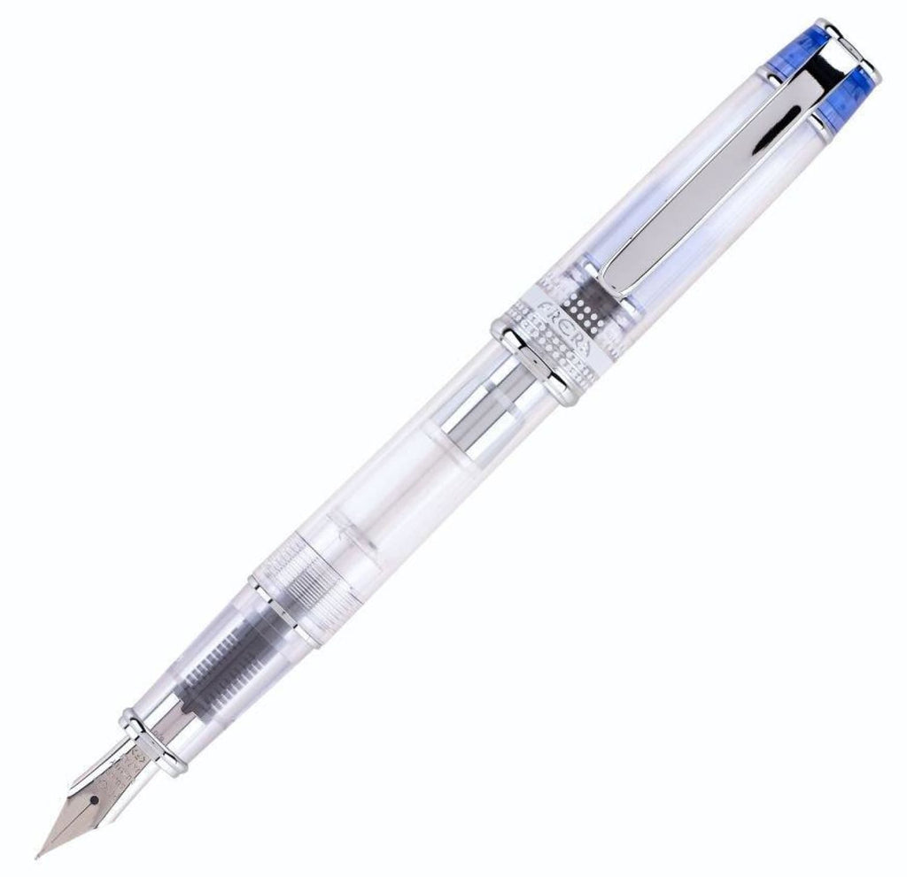 Pilot Prera Fountain Pen in Blue & Clear Body Fountain Pen