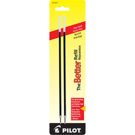 Pilot Retract Ballpoint Pen Refill in Red - Fine Point - Pack of 2