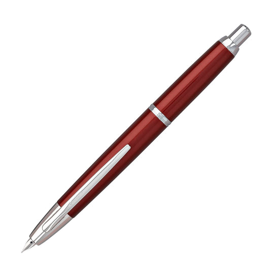 Pilot Vanishing Point Decimo Fountain Pen in Burgundy - 18K Gold