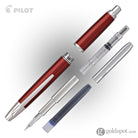 Pilot Vanishing Point Decimo Fountain Pen in Burgundy - 18K Gold Fountain Pen