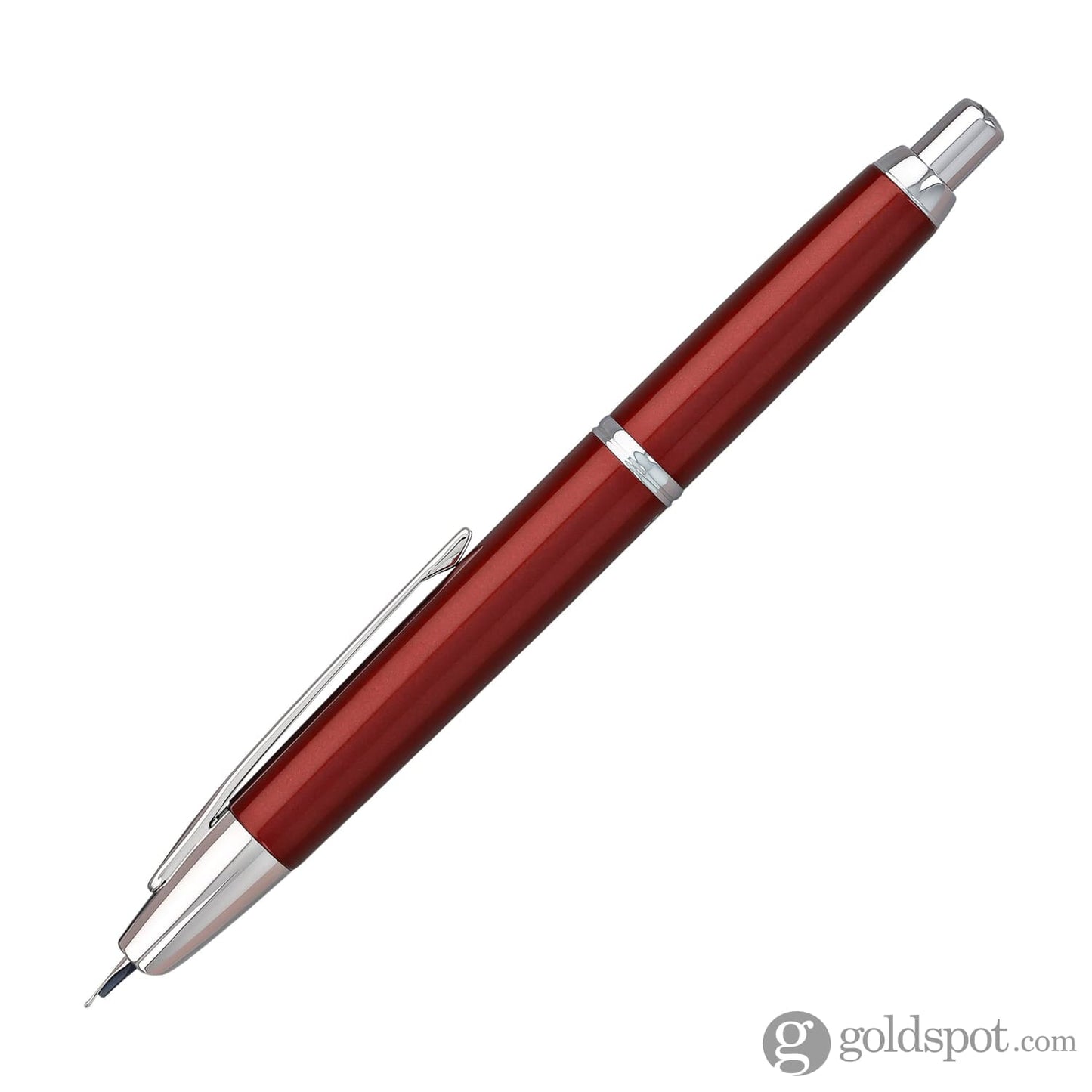 Pilot Vanishing Point Decimo Fountain Pen in Burgundy - 18K Gold Fountain Pen