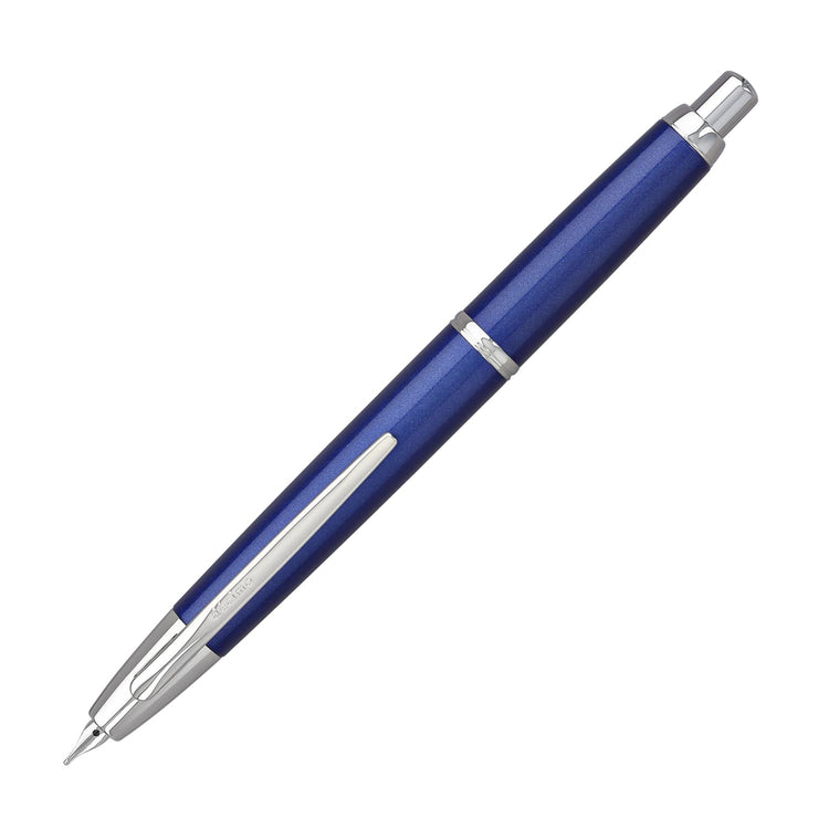 Pilot Vanishing Point Decimo Fountain Pen in Navy - 18K Gold Fountain Pen