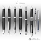 Pilot Vanishing Point Fountain Pen in Black Carbonesque & Rhodium Fountain Pen