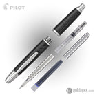 Pilot Vanishing Point Fountain Pen in Black Carbonesque & Rhodium Fountain Pen