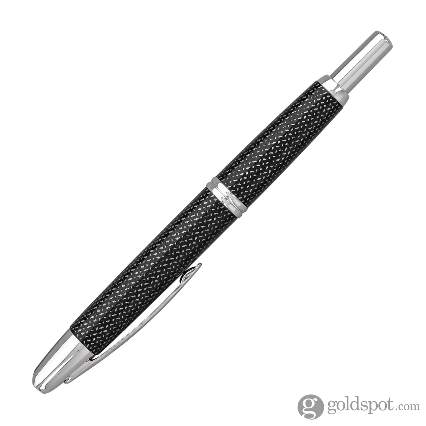 Pilot Vanishing Point Fountain Pen in Black Carbonesque & Rhodium Fountain Pen