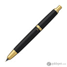 Pilot Vanishing Point Fountain Pen in Black & Gold - 18K Gold Fountain Pen