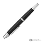 Pilot Vanishing Point Fountain Pen in Black & Rhodium - 18K Gold Fountain Pen