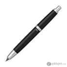 Pilot Vanishing Point Fountain Pen in Black & Rhodium - 18K Gold Fountain Pen