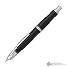 Pilot Vanishing Point Fountain Pen in Black & Rhodium - 18K Gold Fountain Pen