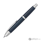 Pilot Vanishing Point Fountain Pen in Blue Carbonesque & Rhodium - 18K Gold Fountain Pen